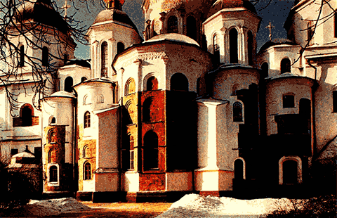 Софийский собор в Киеве Его начали строить в 1037 году при великом князе - фото 13