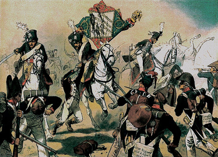 Триумф чёрных гусар в битве при Хайльсберге 10 июня 1807 года Художник - фото 28
