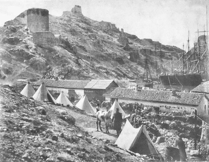 Балаклава Вид на Генуэзскую крепость Фото Р Фентона 1855 г После - фото 5