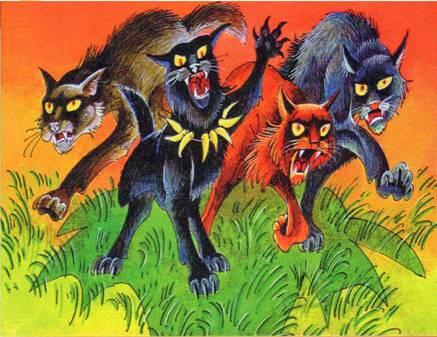 Предводитель Кровавого племени Бич маленький черный кот с холодными синими - фото 149