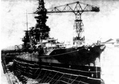 Фусо во время модернизации 1936 г Линейный корабль Фусо 1939 г - фото 25