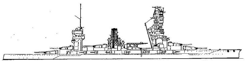 Линейный корабль Фусо 1939 г Наружный вид 15 января 1943 года линейный - фото 26