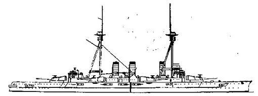 Линейный корабль Сетсу 1912 г Наружный вид Линейный корабль Сетсу - фото 4