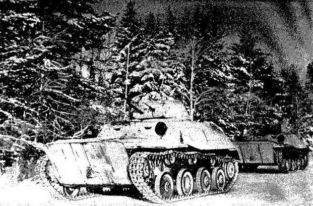 Колонна танков выдвигается к передовой Западный фронт 1942 год Легкие - фото 17