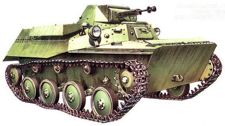 Легкий танк Т40 в стандартной окраске Красной Армии Западный фронт лето 1941 - фото 57