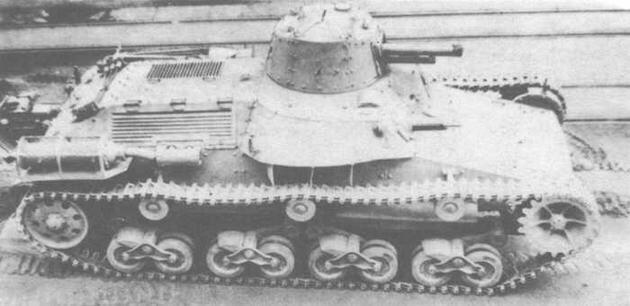 Опытный средний танк Чини во дворе Осакского арсенала - фото 4