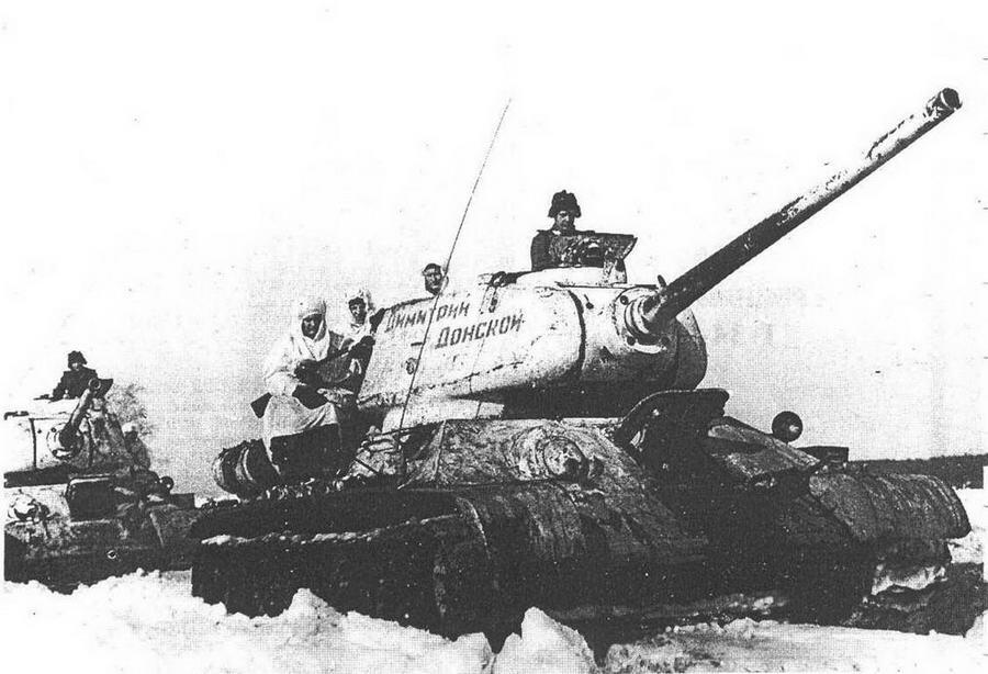 Т3485 с пушкой Д5Т 38й отдельный танковый полк Танковая колонна Димитрий - фото 1