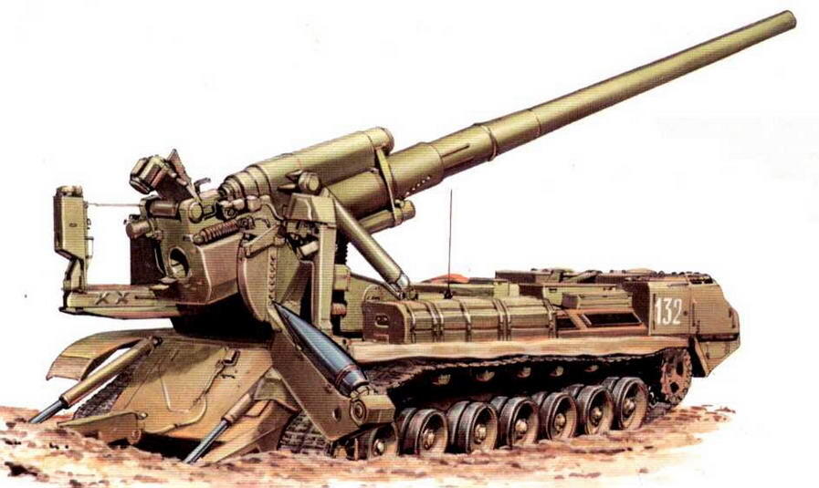 Самоходная пушка 2С7 Пион Артиллерийская бригада большой мощности - фото 65