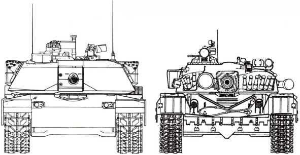 Сравнительные размеры танков Абрамс М1А2 и Т72М1 Подбитые иракские - фото 170