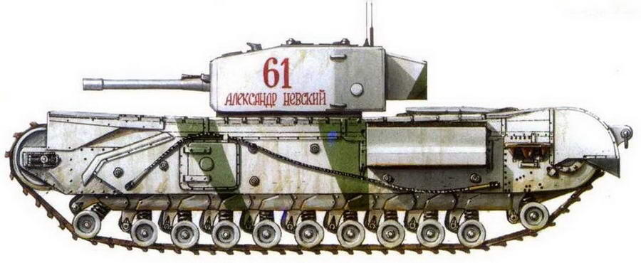 Churchill III Предположительно 49й отдельный гвардейский танковый полк - фото 69