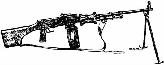 Рис 1Общий вид ручного пулемета Дегтярева 2 Для стрельбы из пулемета - фото 1