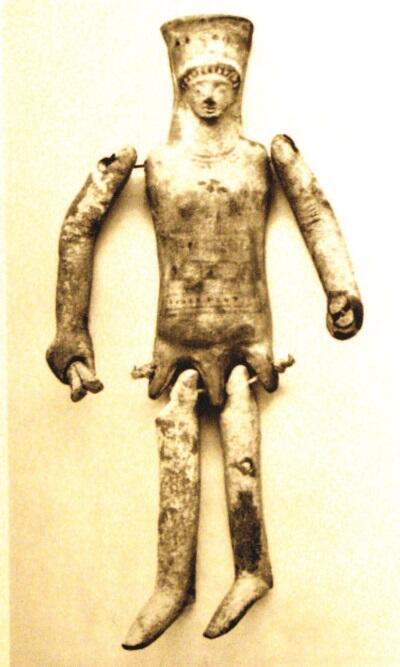 Рис 43 Терракотовая кукла Коринф Около 500 до н э Из кн Грёбер К 1927 - фото 51