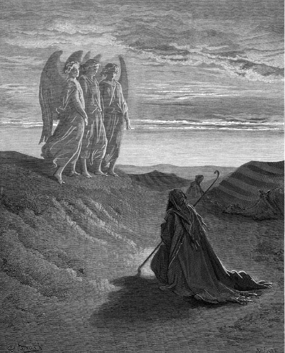 Три ангела перед Авраамом Бытие 18116 Когда Авраам стоя перед гостями - фото 13