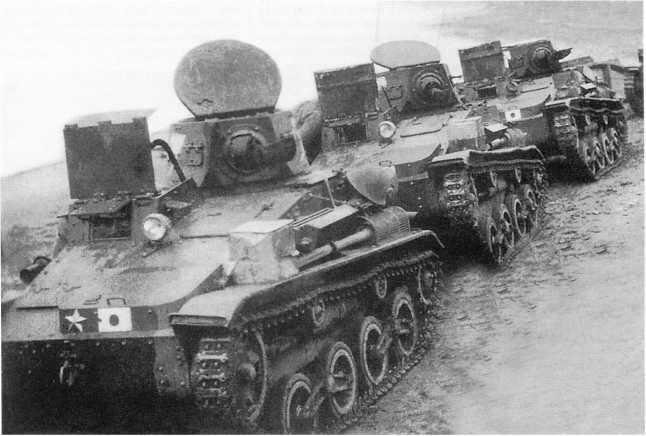 Колонна японских легких танков Тип 94 ТК одной из пехотных дивизий - фото 4