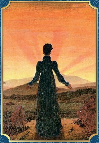 Фридрих К Д Женщина на закате солнца фрагмент 1918 И молча поднялась - фото 36