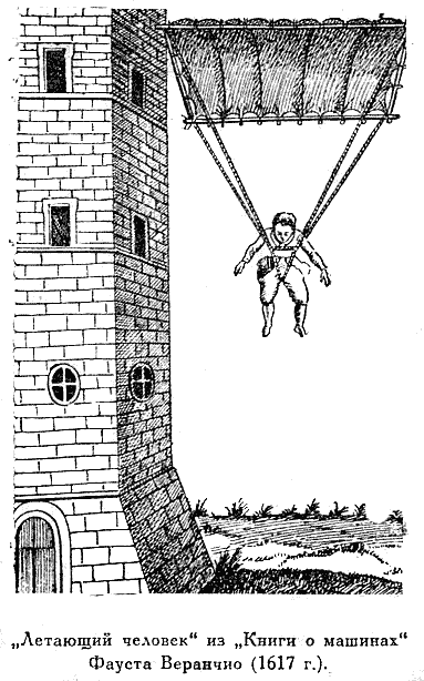 Летающий человек из Книги о машинах Фауста Феранчио 1617 г После выхода - фото 8