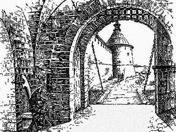 Вид крепости Орешек в XVI веке Реконструкция 10 октября 1884 года у - фото 3
