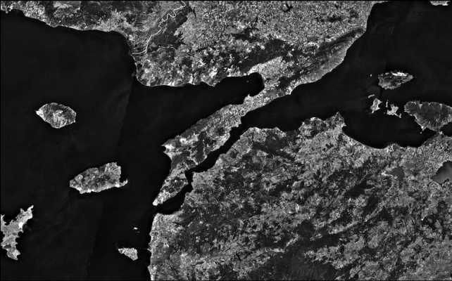 Полуостров Гелиболу Галлиполи и пролив Дарданеллы вид со спутника Хотя - фото 5