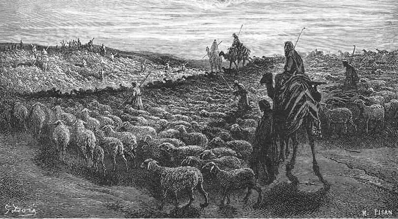 Рис 14 Авраам идет в землю Ханаанскую Для исторически обозримого прошлого - фото 14
