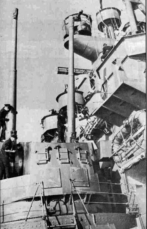 133мм башня Принс оф Уэлс в мае 1941 года Восьмиствольный помпом Мк VI - фото 59