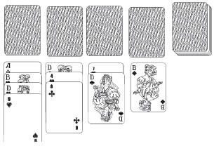 Рис 6 Карлтон Карты перекладывают из стопки в стопку в нисходящем порядке - фото 6