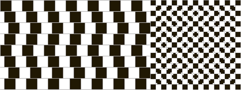 Рис 11Известные простые примеры оптических иллюзий прямые линии кажутся - фото 2