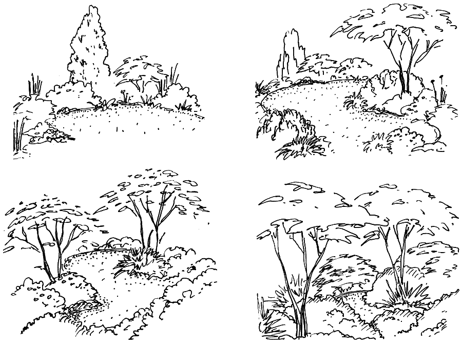 На рисунке даны варианты от самого открытого верхний левый рисунок до самого - фото 4