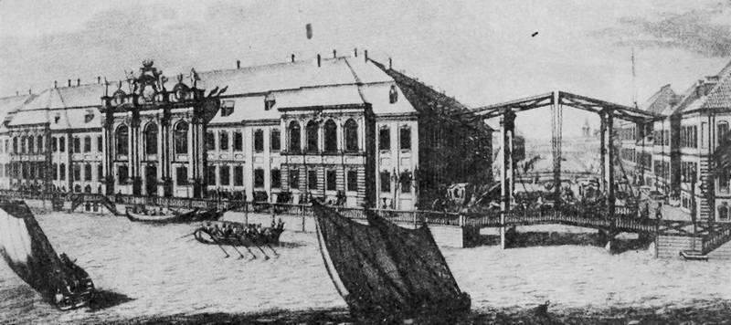 Второй Зимний дворец Гравюра по рисунку М И Махаева 1753 Фантазия - фото 4