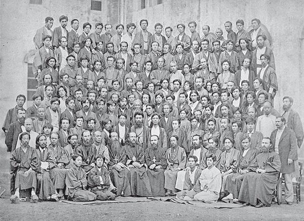 Участники Всеяпонского Православного Собора 1882 г В центре сидит св равноап - фото 5
