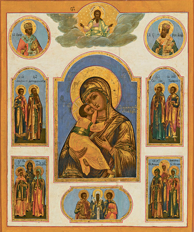 Владимирская икона Божией Матери величайшая святыня России 6 Икона Божией - фото 6