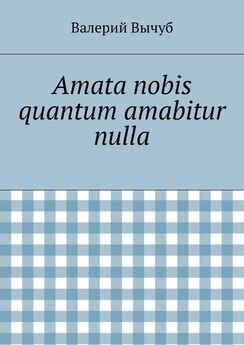 Валерий Вычуб - Amata nobis quantum amabitur nulla