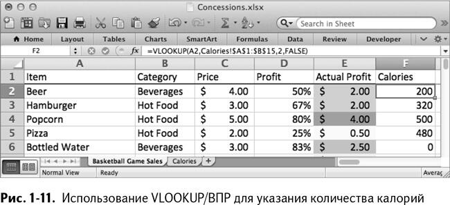 Фильтрация и сортировка Отразив в листе продаж калорийность ваших товаров - фото 12