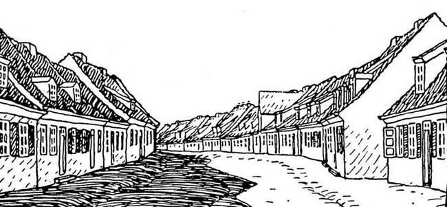 Рисунок изображающий поселок близ Кенигсберга в 1800 году Основная проблема - фото 3