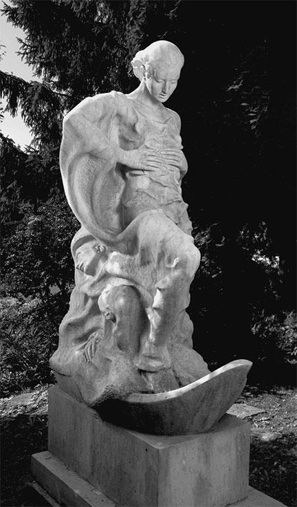Послевоенная скульптура Торака изображающая святую Урсулу В 1966 году Альберт - фото 2