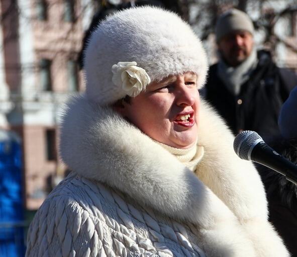 Татьяна Сухарева на митинге 8 марта 2013г Фото со страницы Татьяны Сухаревой в - фото 7