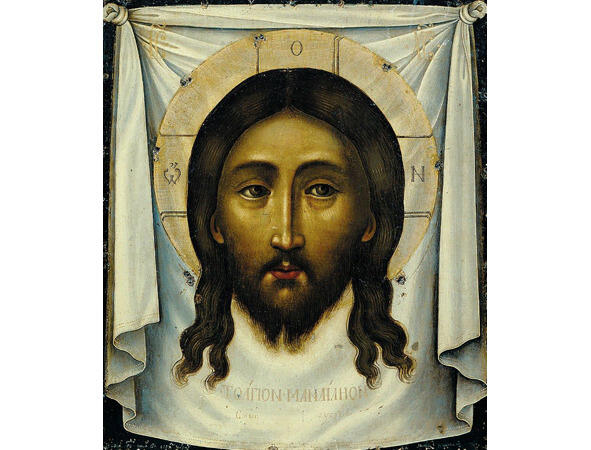 Икона Спас в крестчатом нимбе Симон Ушаков 1658 год ТСЛ ТроицеСергиева - фото 4