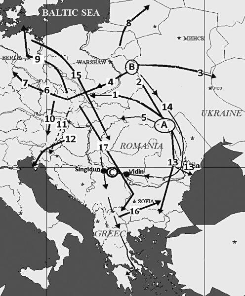 Карта 1 Расселение словен славян в Западной Европе по данным источников По - фото 1