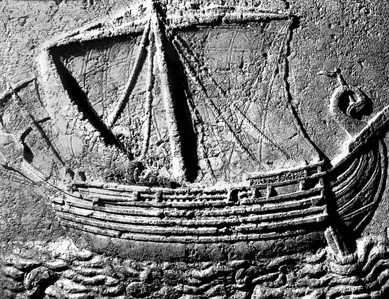 Изображение финикийского корабля на рельефе из города Сидон Но самым главным - фото 4