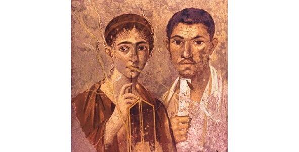 Семейная пара Фреска из раскопок Помпеи и Геркуланума I в до нэ ПАРАГРАФ - фото 1