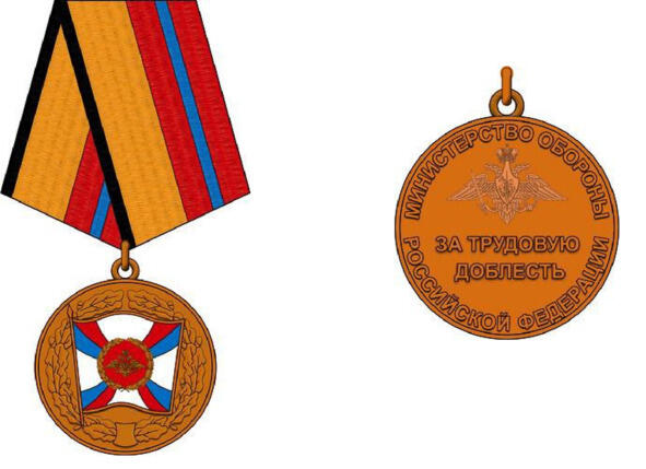 Медаль Министерства обороны Российской Федерации За трудовую доблесть - фото 5