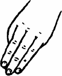 Рис 2 Положение пальцев при массаже биологически активных точек Пальцы ни в - фото 2