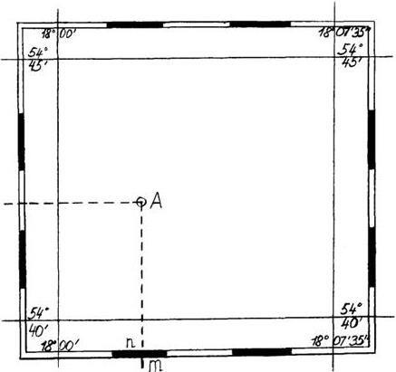 Рисунок 1 Определение геодезических координат точки По градусной рамке - фото 1