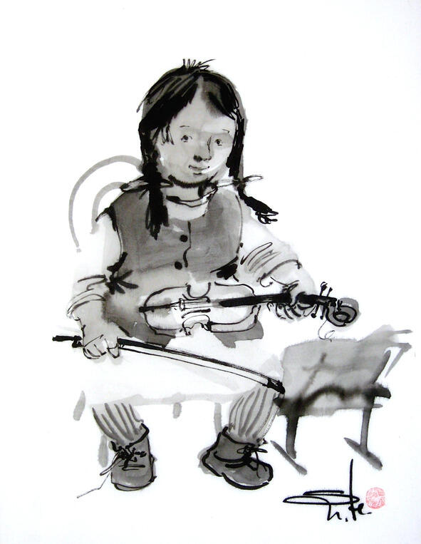 О девочке которая немного играла на скрипке Папа девочки очень хотел чтобы - фото 1