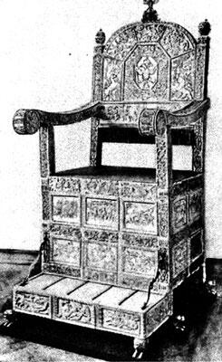Тронное кресло московских государей XV XVI веков Изображение семьи Ивана III - фото 8