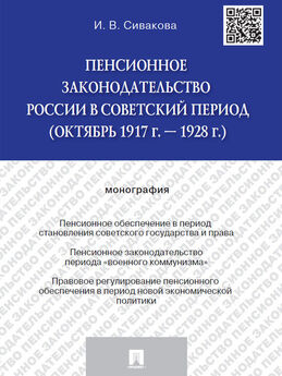 Ирина Сивакова - Пенсионное законодательство России в советский период (октябрь 1917 г. – 1928 г.). Монография