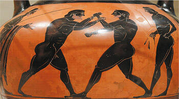Изображение боксёров на античной амфоре Со временем панкратион получал всё - фото 9