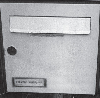 Почтовый ящик с надписью ДеборБеккерХо Высокая стена обступающая дом - фото 2