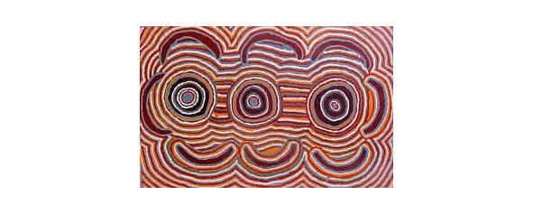 Фрагмент наскальной живописи австралийских аборигенов Наскальная живопись - фото 1