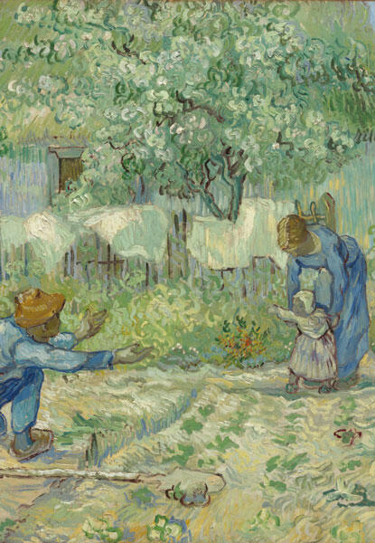 Винсент Ван Гог Первые шаги по мотивам картины Жана Франсуа Милле 1890 - фото 4
