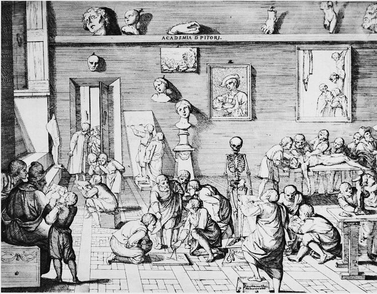 Пьерфранческо Альберти Академия живописи Начало XVII века Гравюра из - фото 1